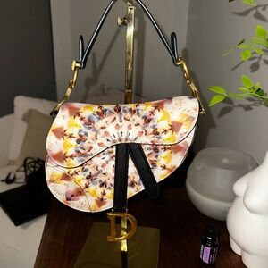 Dior Floral Saddle Bag